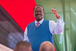 File image of Azimio Leader Raila Odinga.